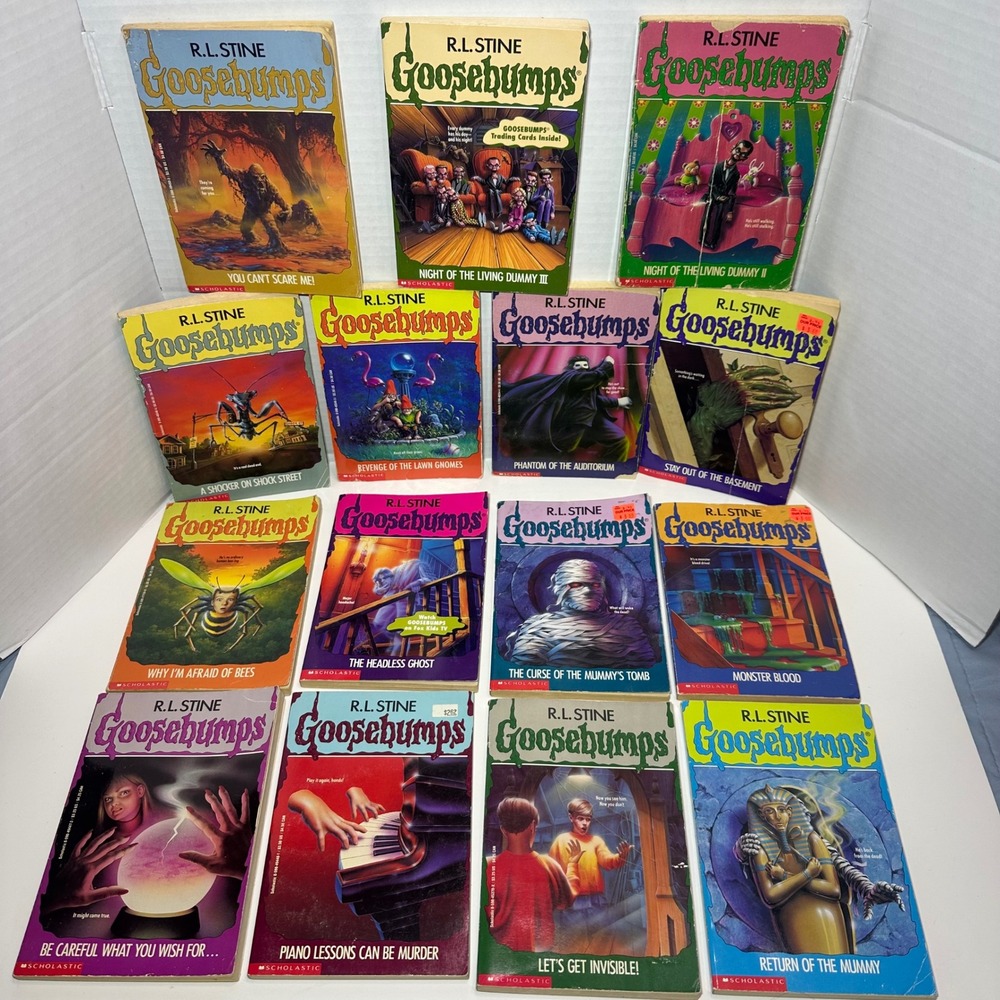 Goosebumps Lot of 15 Books R.L. Stine Vintage Original Series Mixed Printings